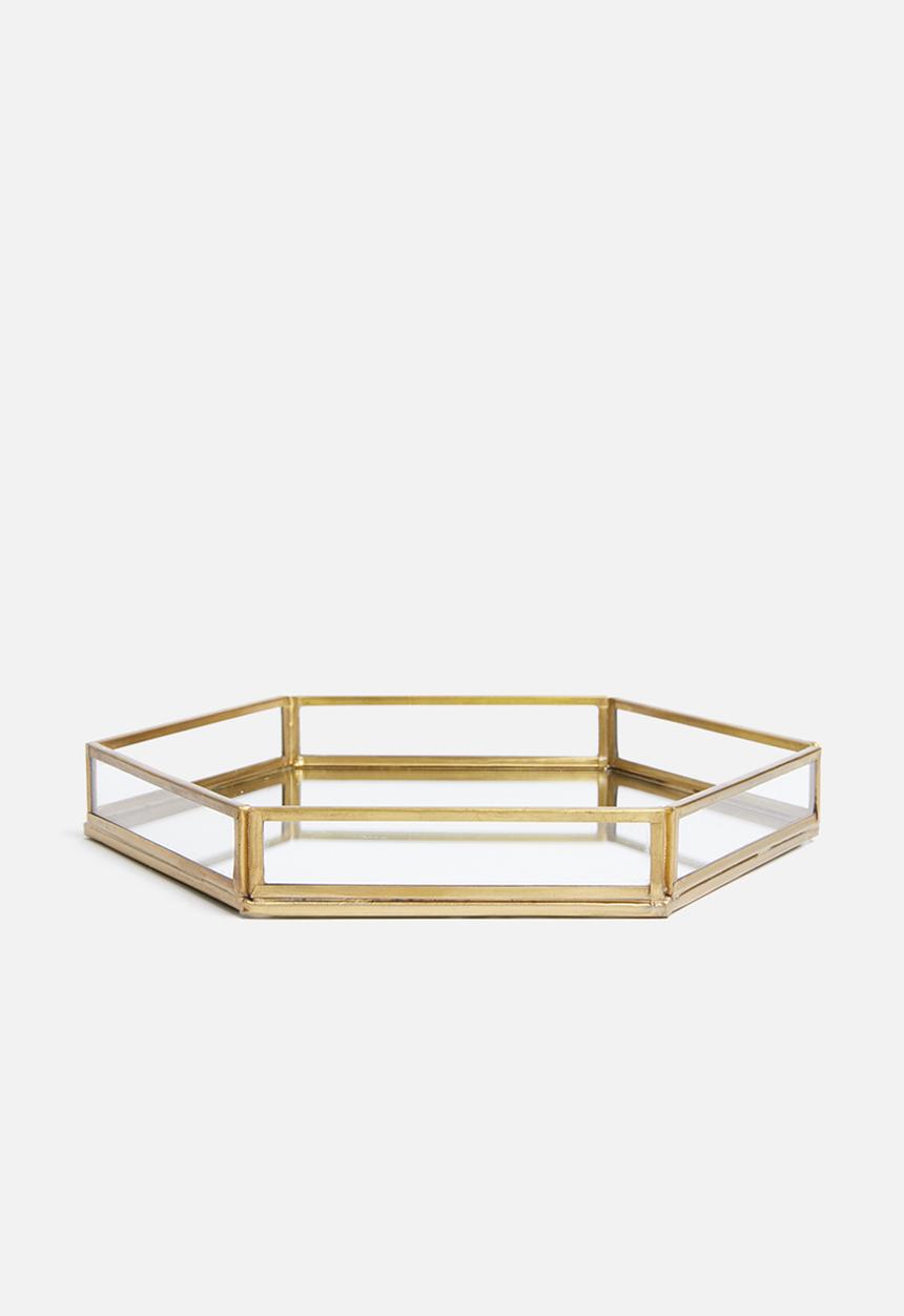 Sixth Floor - Presley tray - brass