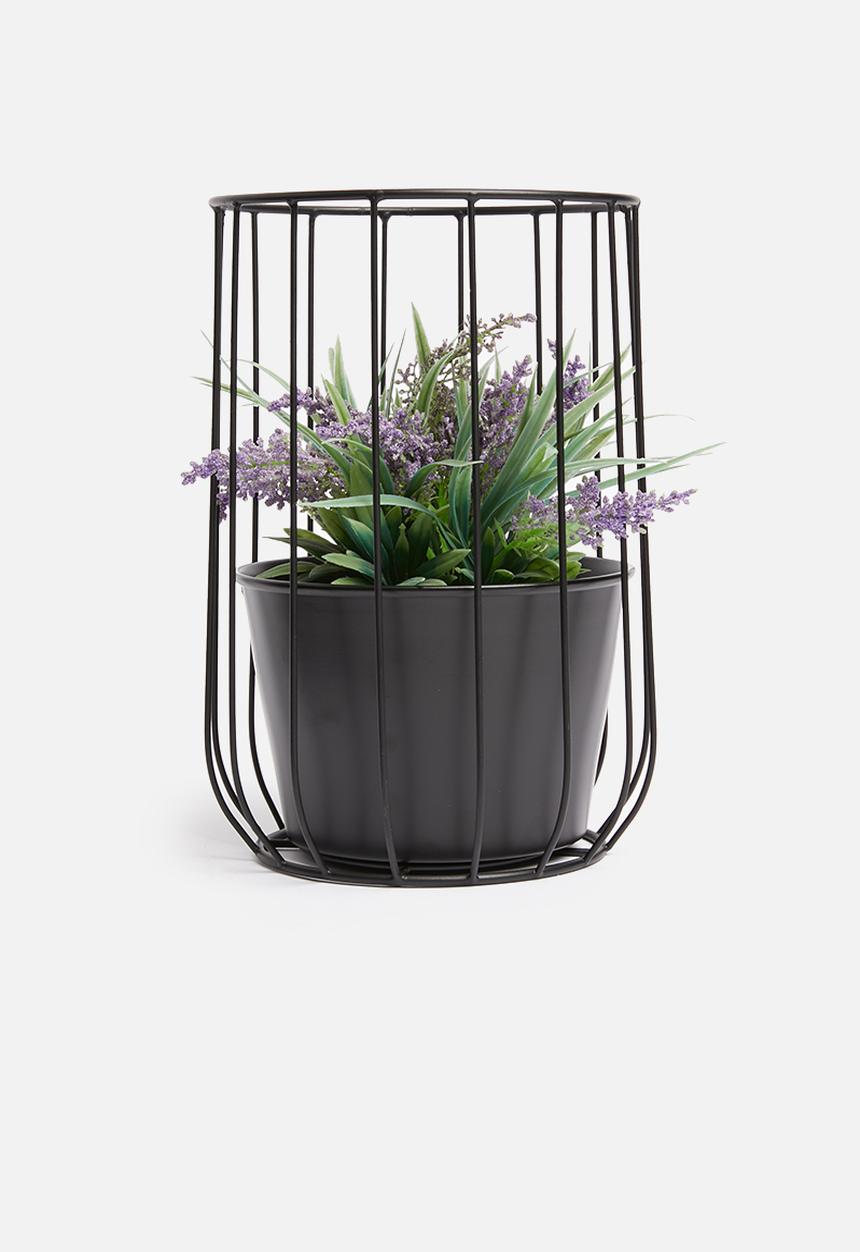 Sixth Floor - Nellie planter - black