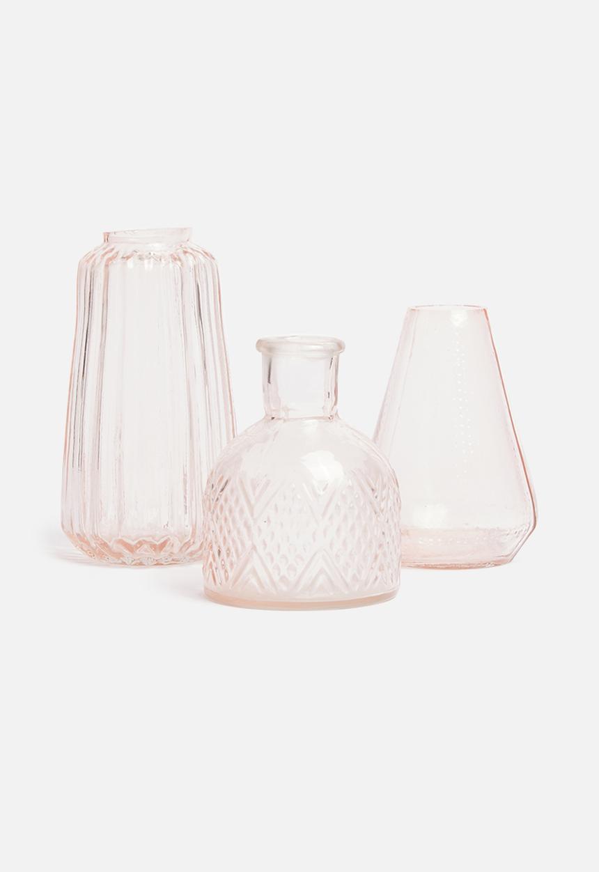 Sixth Floor - Dixies vases set of 3 - blush