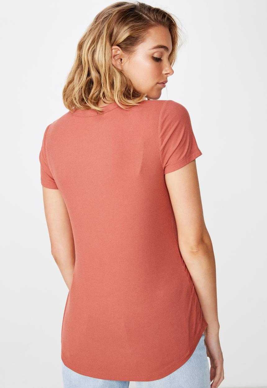 Cotton On - The girlfriend tee  - orange