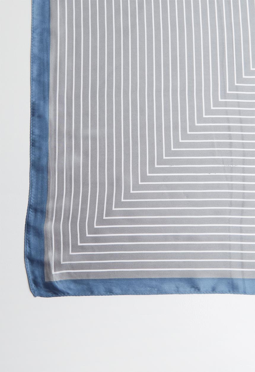 Joy Collectables - Stripe scarf - grey and blue