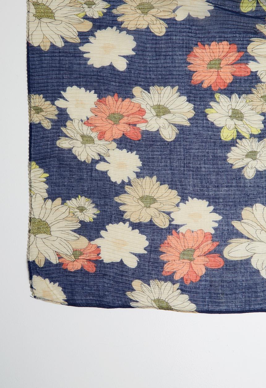 ONLY - Shining weaved pleated scarf - blue