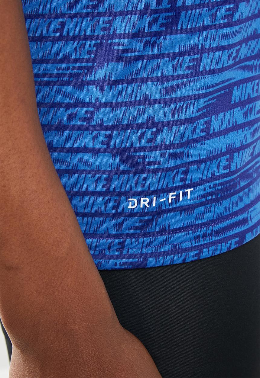 Nike - Nk dry all over print tee - blue