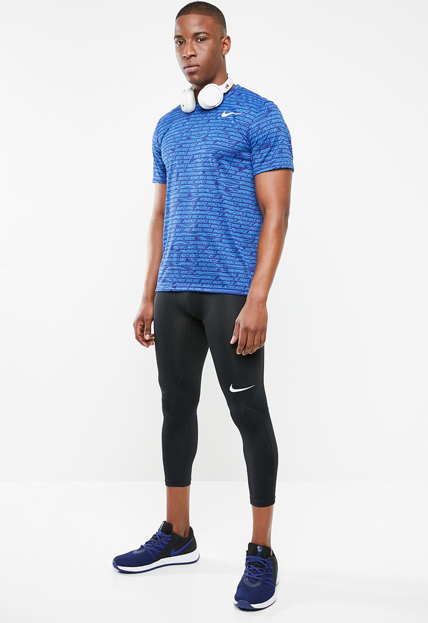 Nike - Nk dry all over print tee - blue