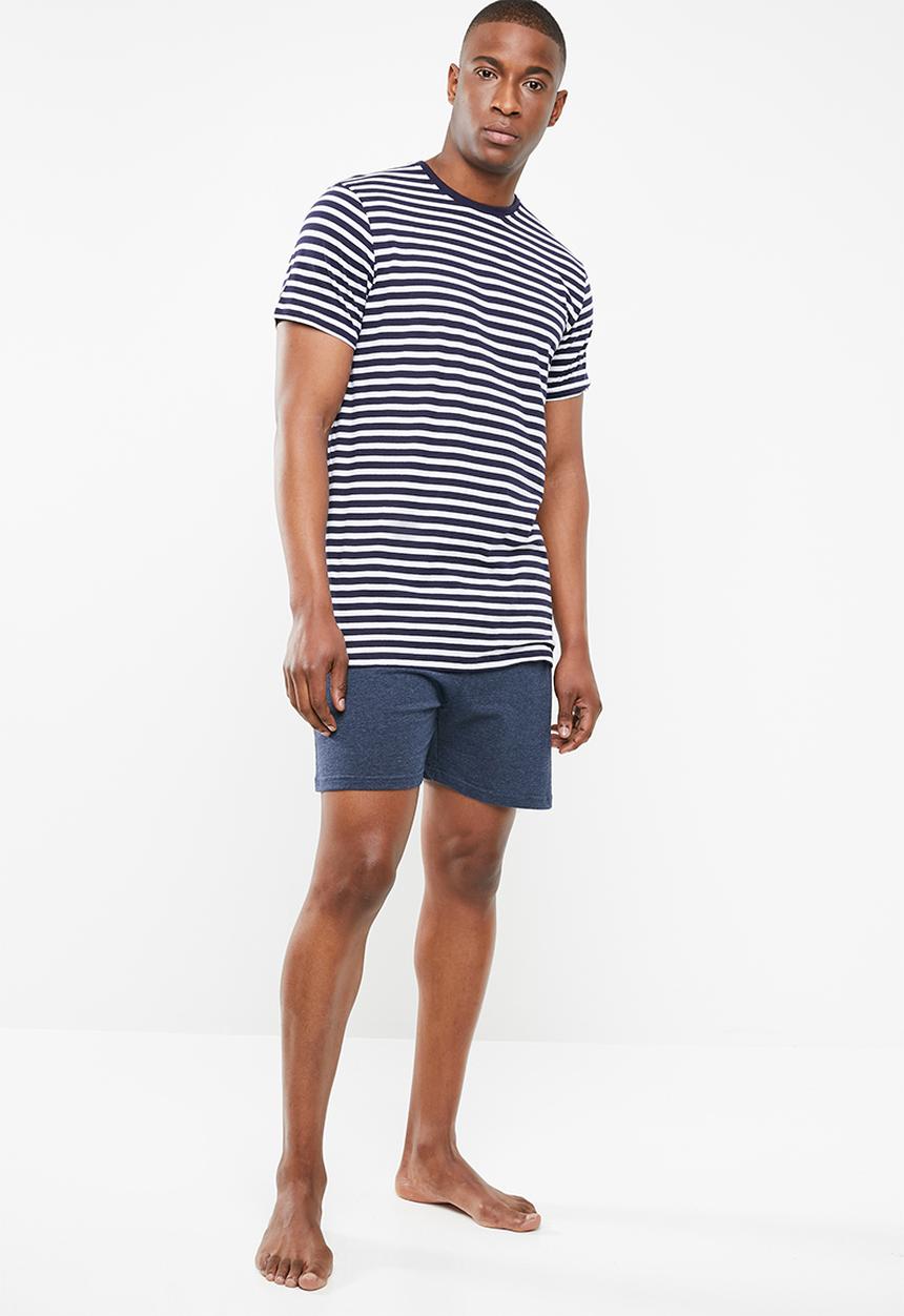 STYLE REPUBLIC - Breton stripe pj set - navy