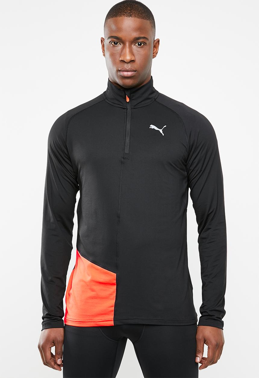 PUMA - Ignite halfzip top - black