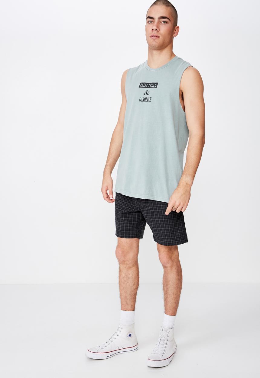 Cotton On - Tbar muscle tee - green