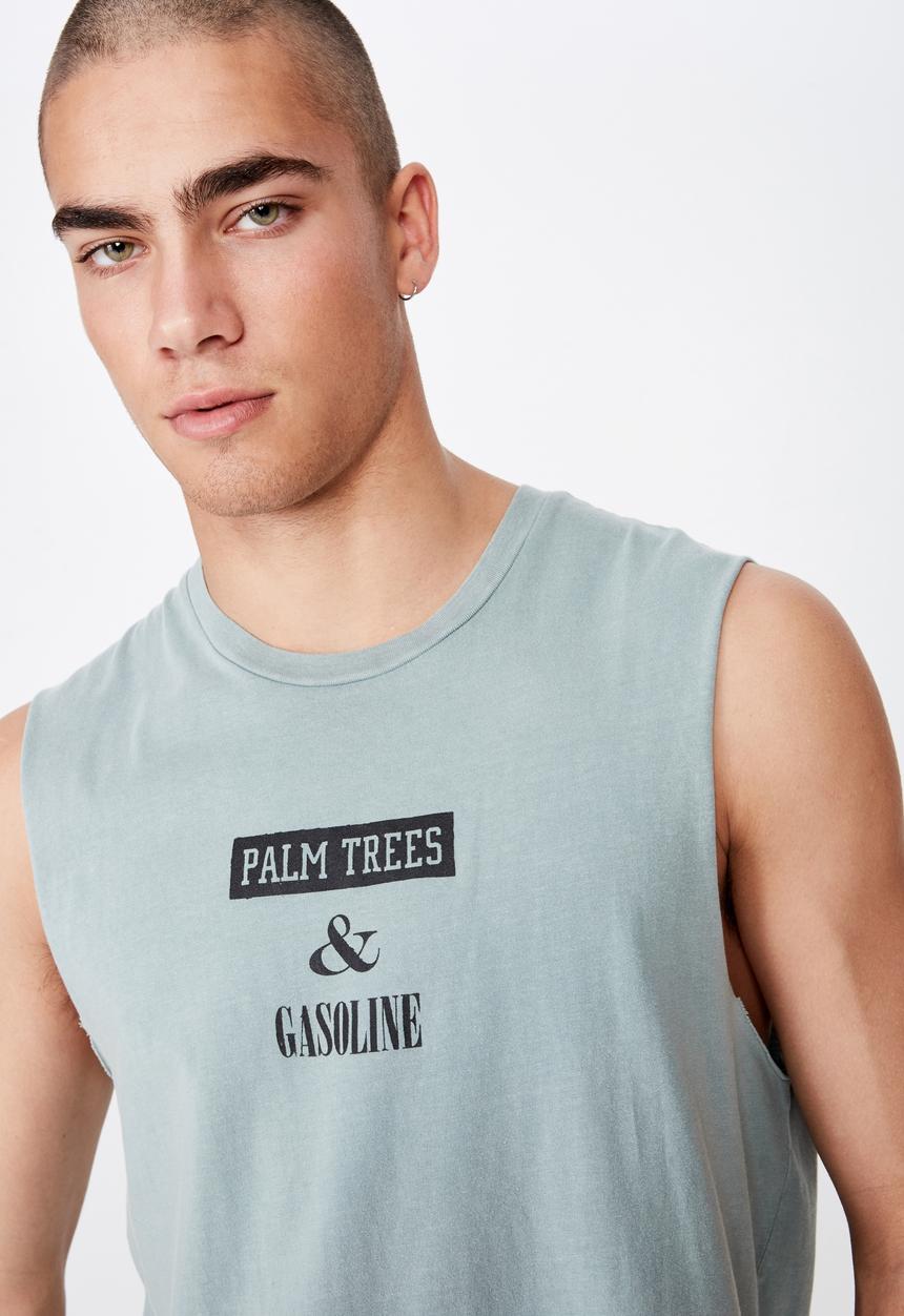 Cotton On - Tbar muscle tee - green