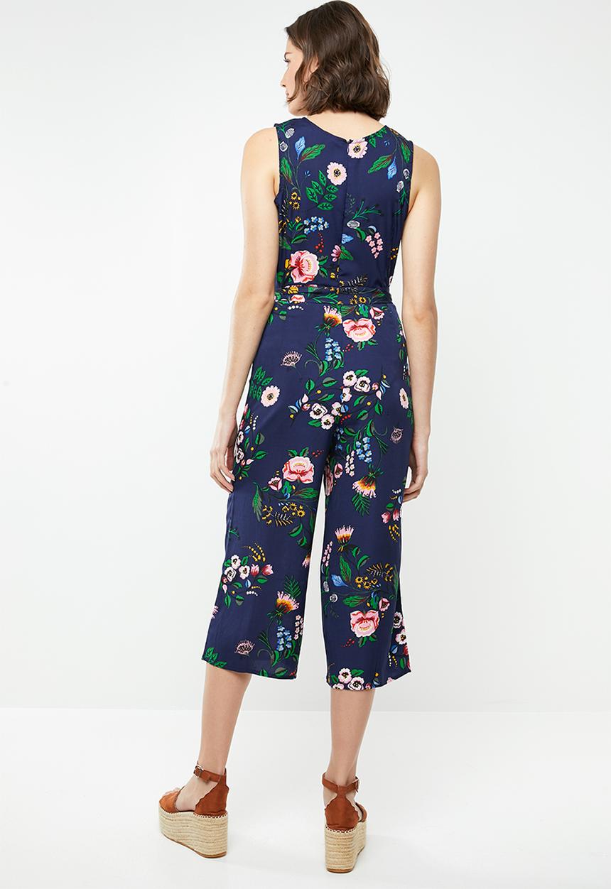 Brave Soul - Wide leg jumpsuit - navy