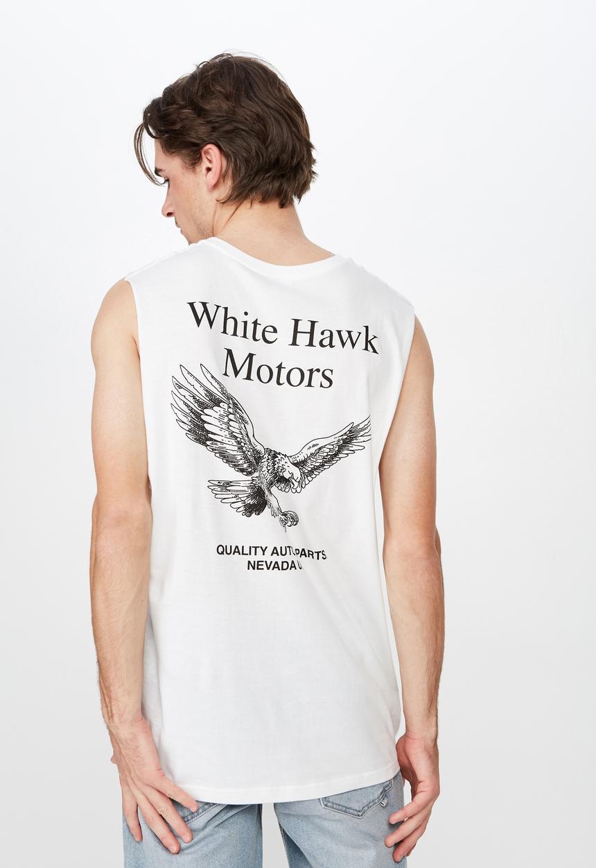 Cotton On - Tbar muscle tee - white