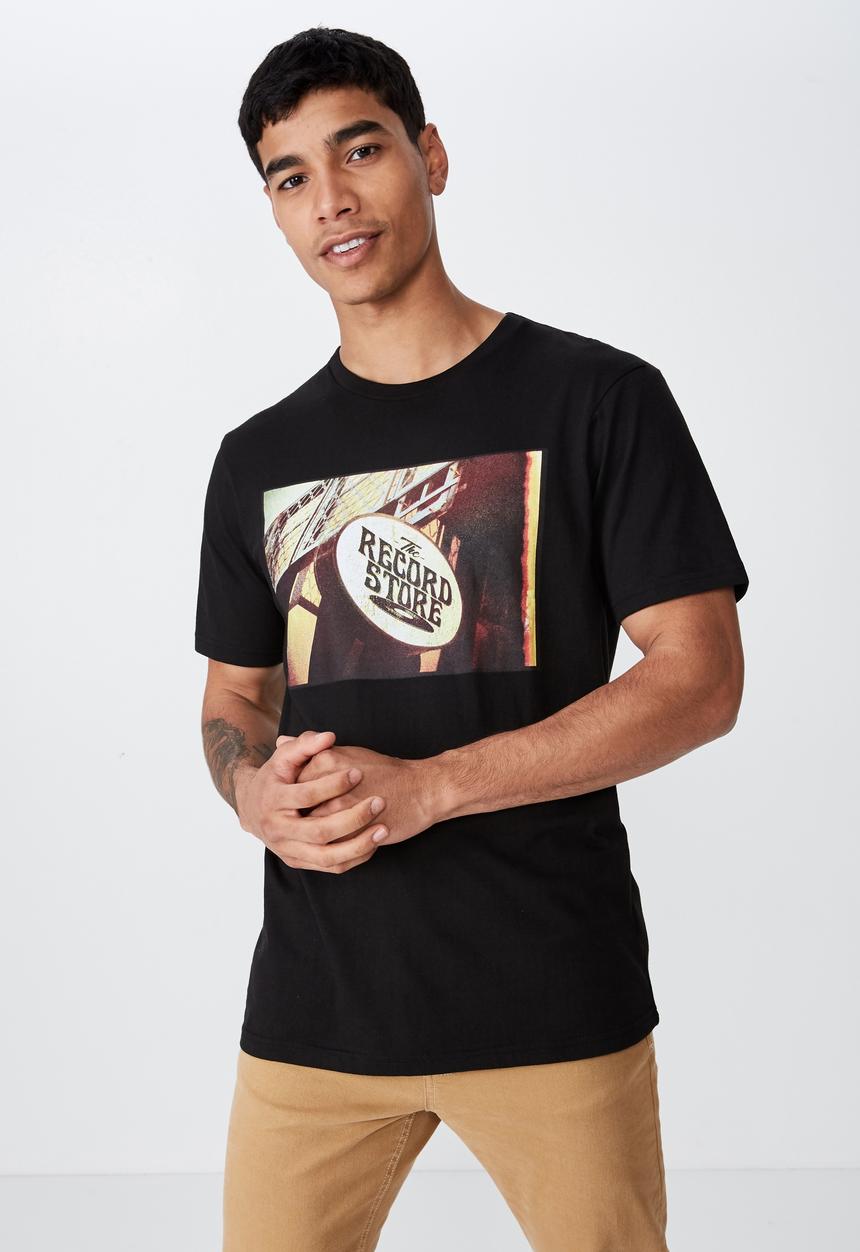 Cotton On - Tbar photo tee - black