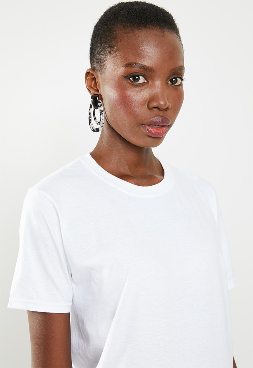 Missguided - After hours back graphic T-shirt - white