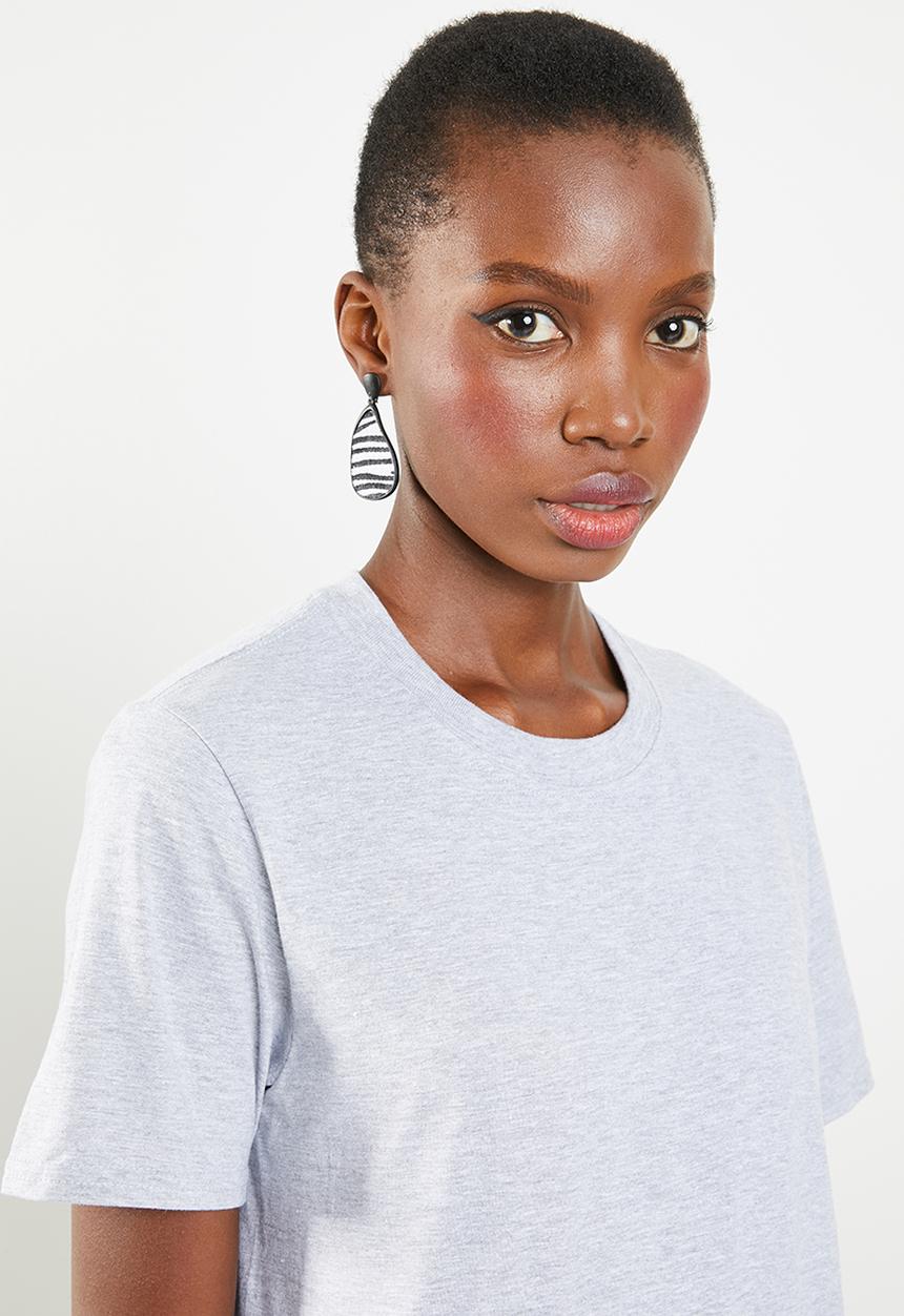 Missguided - Late nights back graphic T-shirt - grey 