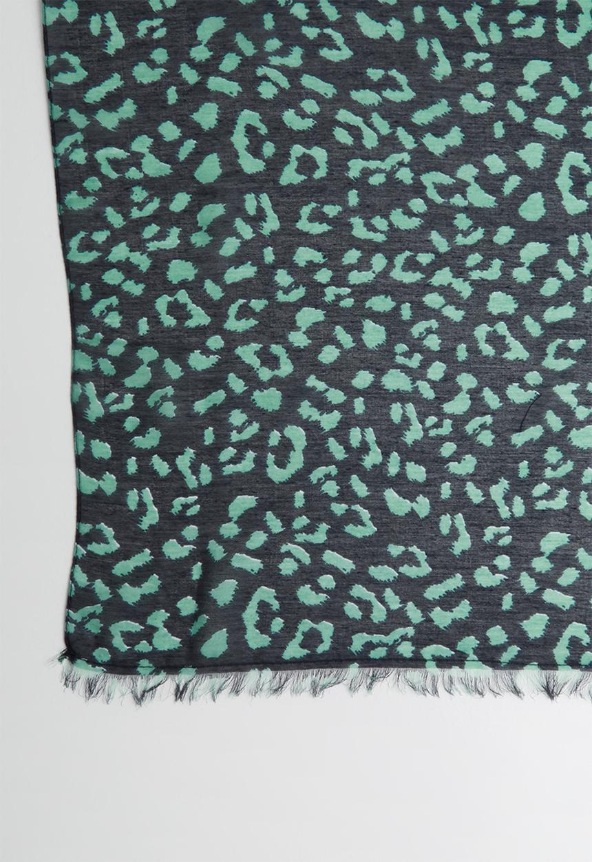 Vero Moda - Leomatic long scarf - navy & green
