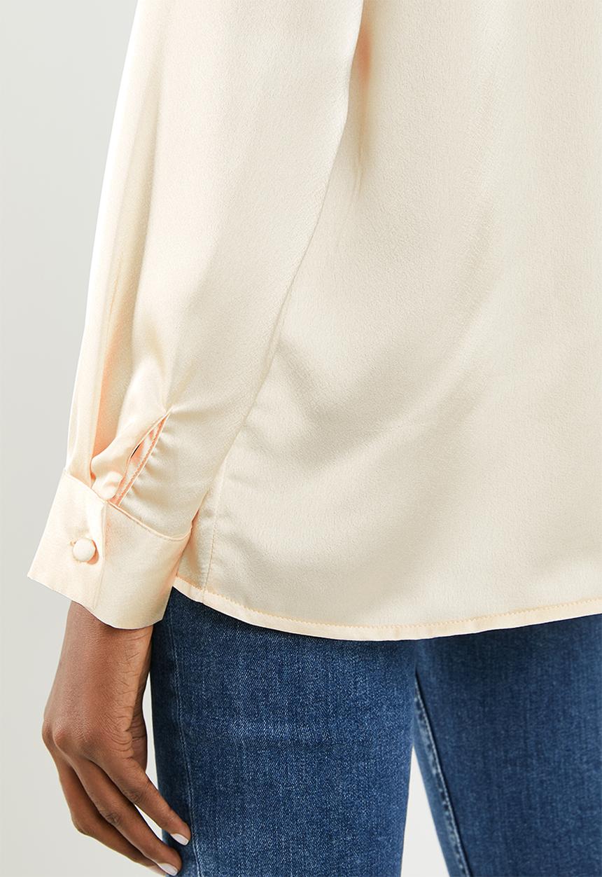 Missguided - Satin pyjama shirt - neutral