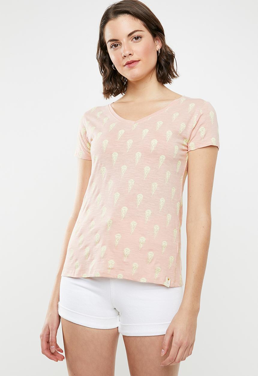 Lizzy - Beulah tee - pink & yellow