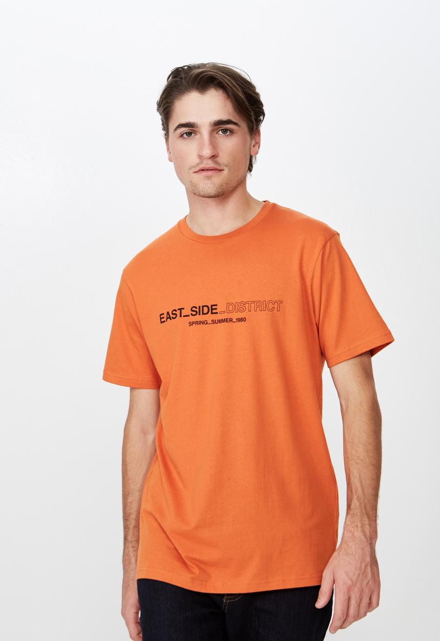Cotton On - Tbar urban tee - orange