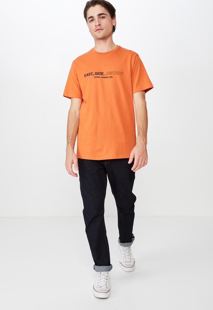 Cotton On - Tbar urban tee - orange
