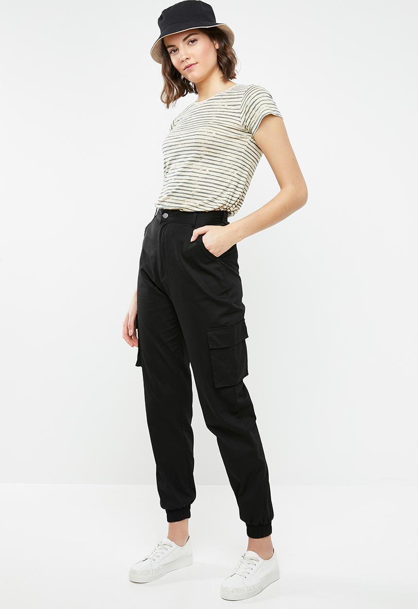 Lizzy - Parloma tee - cream & green 