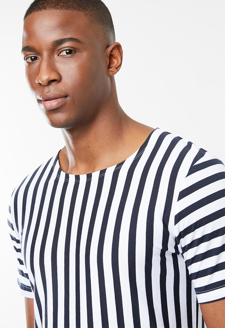 Jack & Jones - Mito short sleeve tee - navy & white