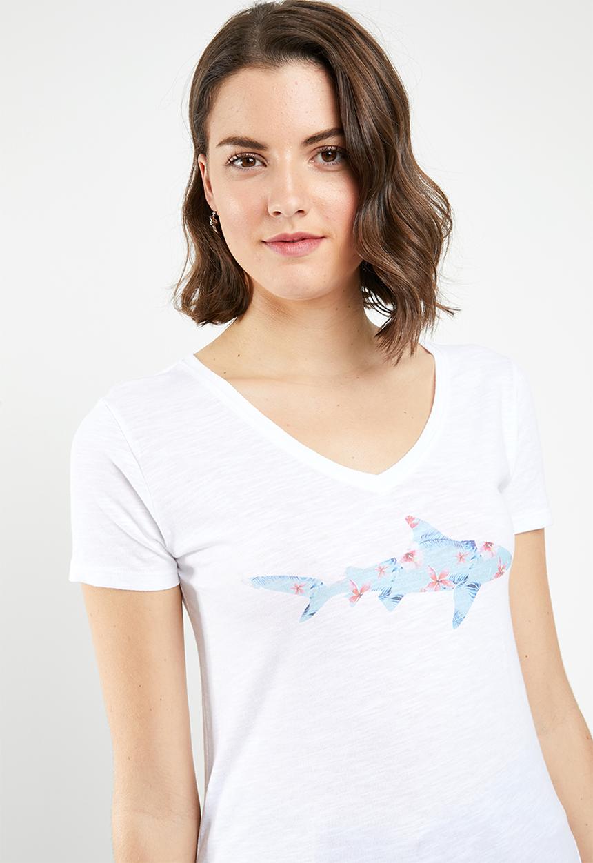 Lizzy - Tendai tee - white