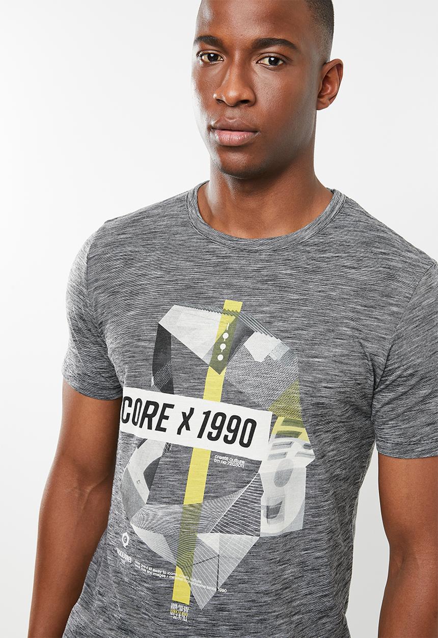 Jack & Jones - Phil-burke short sleeve tee - grey