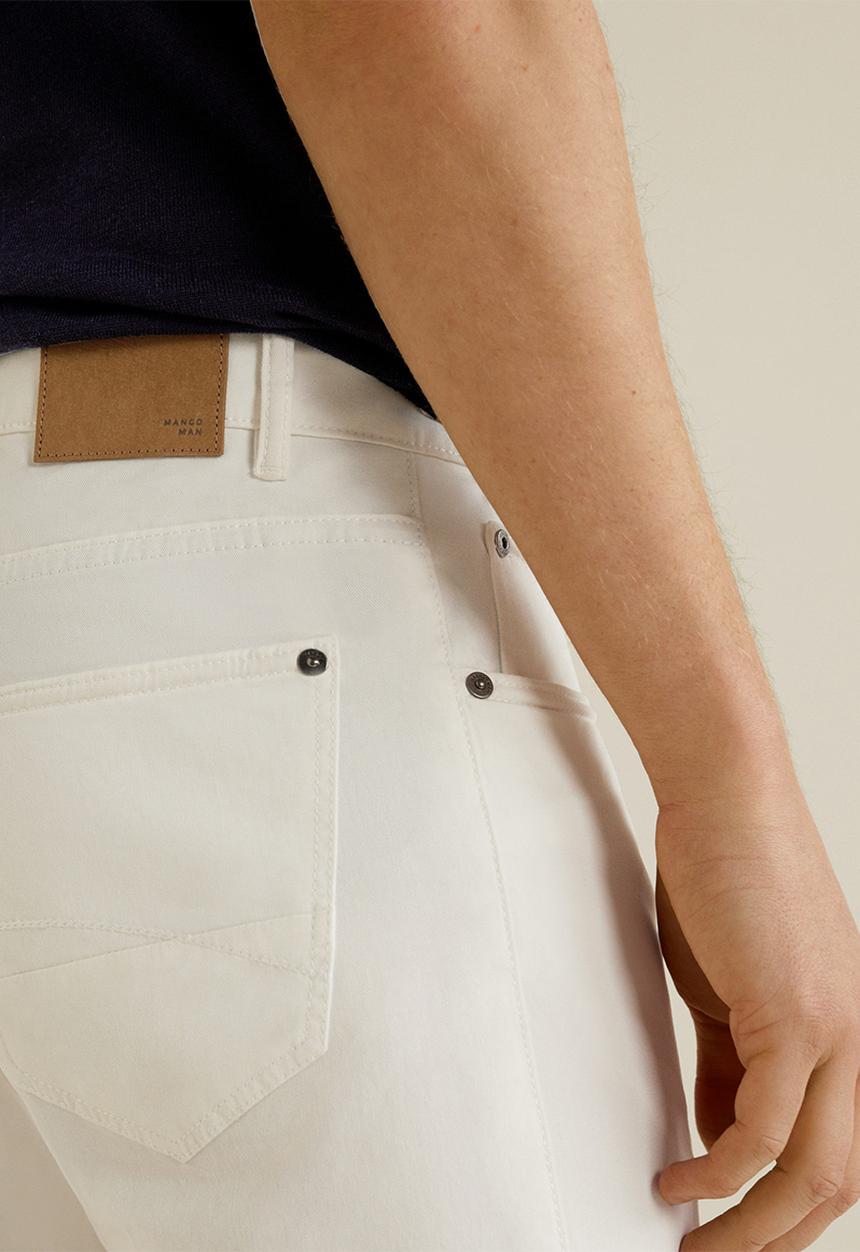 MANGO - Pisa trousers - white
