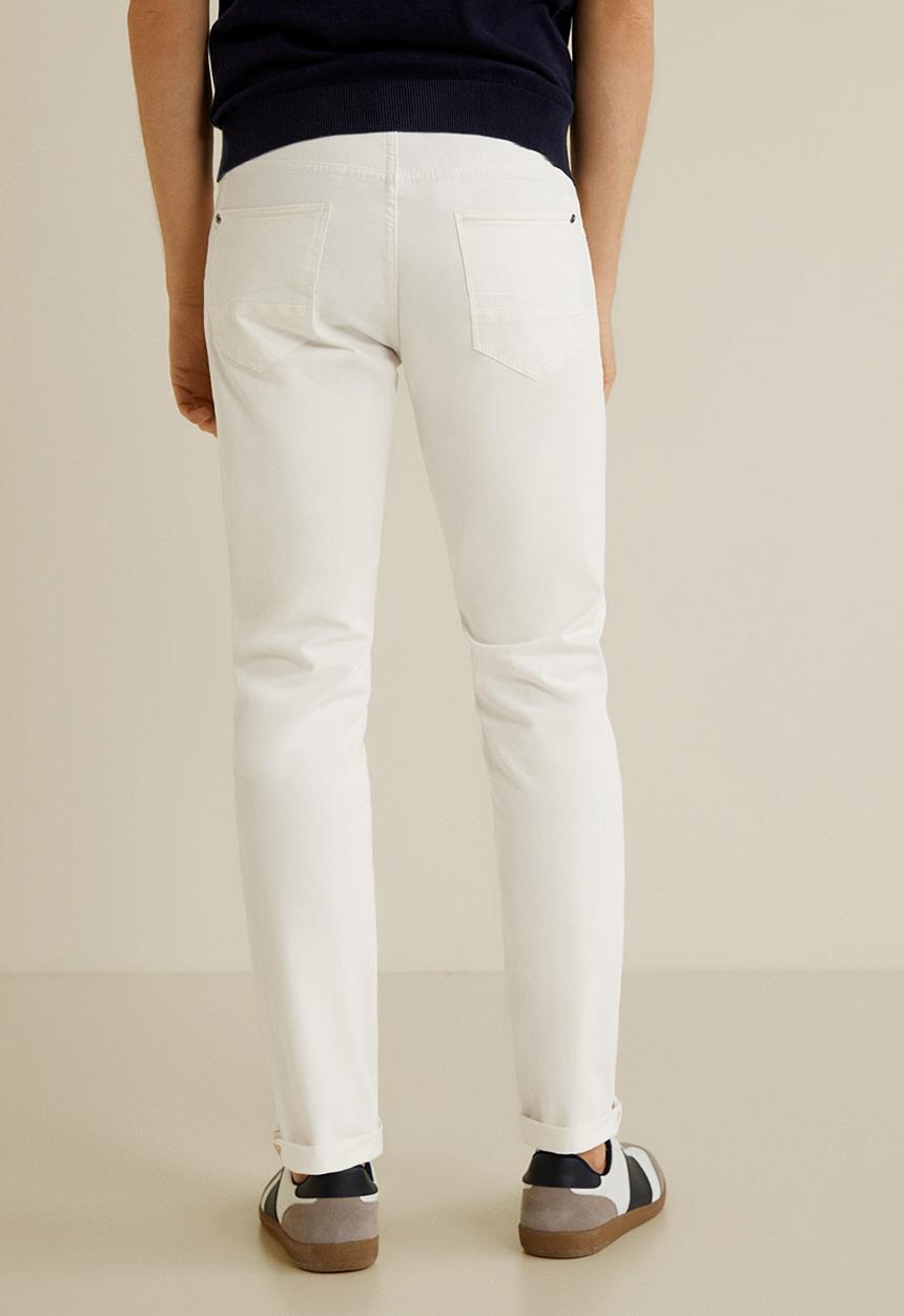 MANGO - Pisa trousers - white