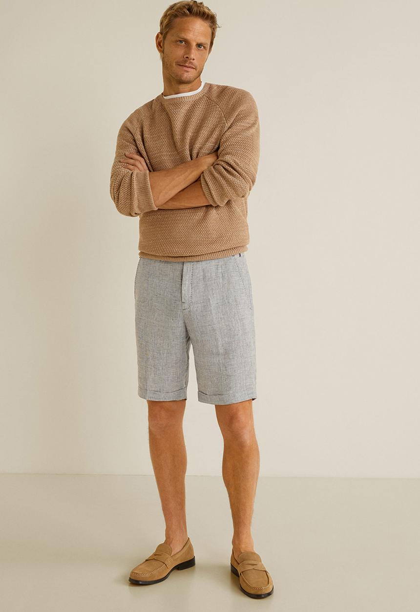 MANGO - Bora bermuda shorts - light grey
