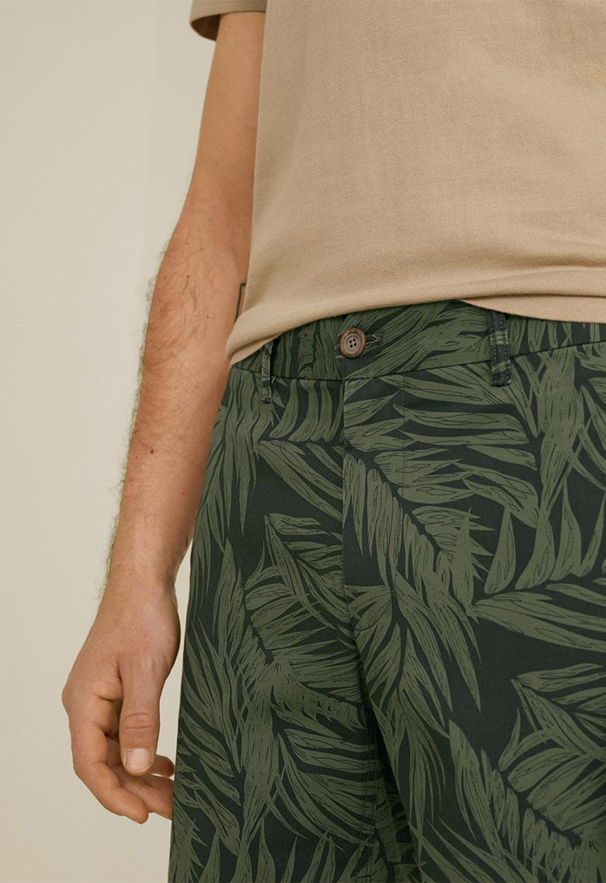 MANGO - Bermuda valley shorts - green