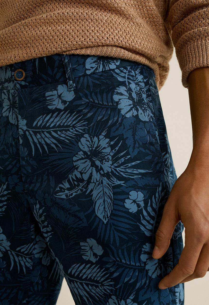 MANGO - Bermuda valley shorts - navy