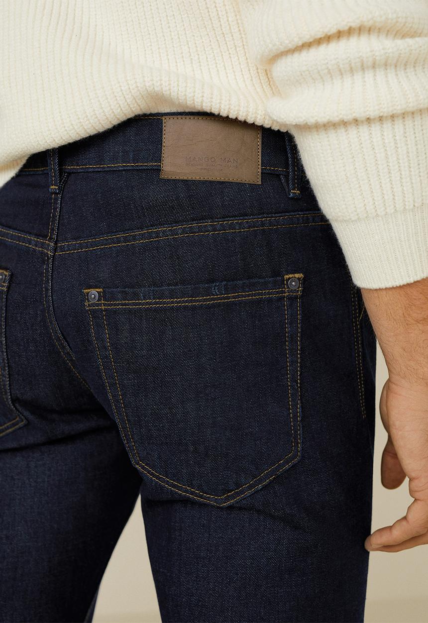MANGO - Bob jeans - dark blue