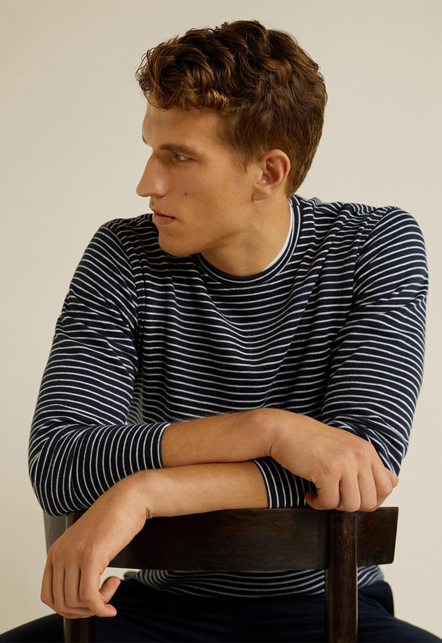 MANGO - Sautela T-shirt - navy