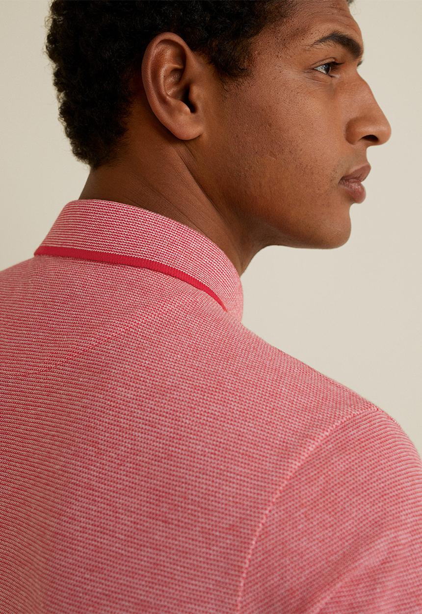 MANGO - Semi polo shirt - dark red