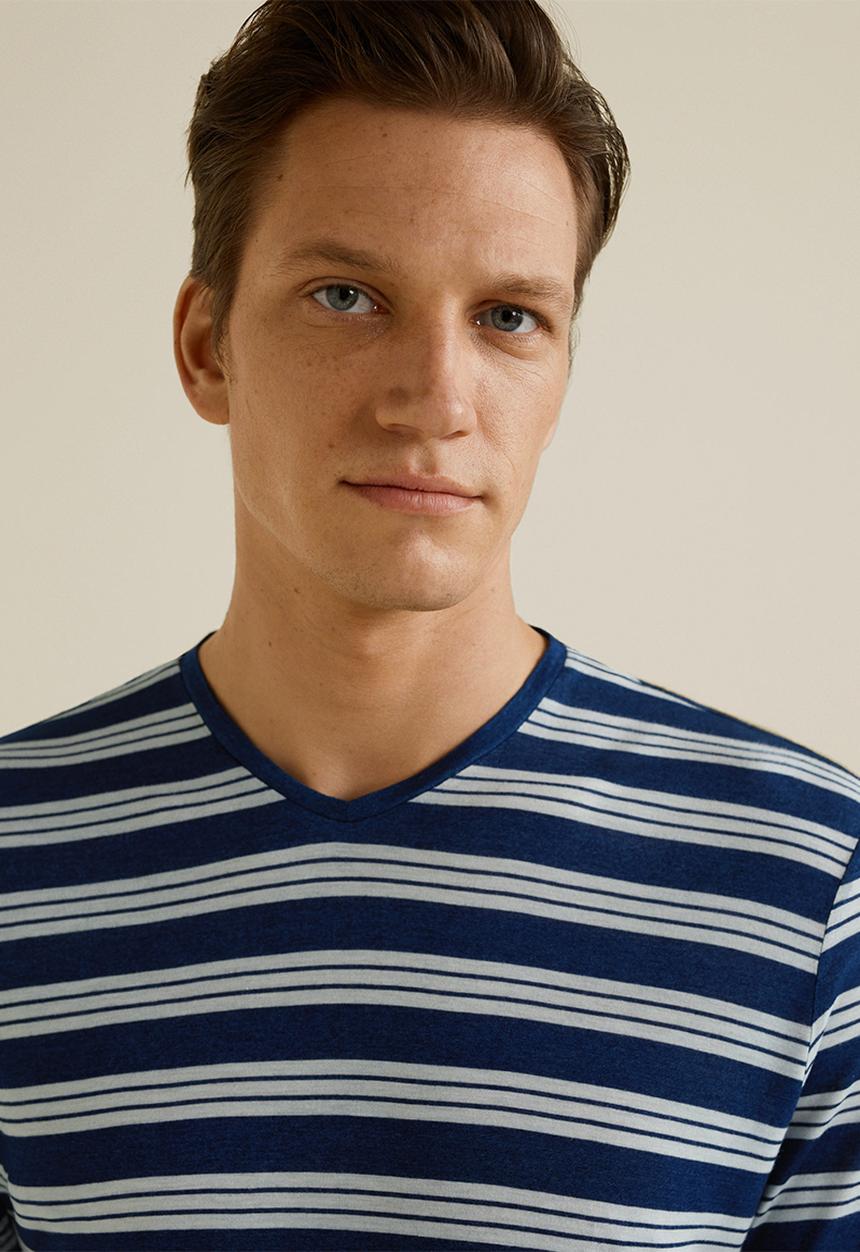 MANGO - Pico T-shirt - navy