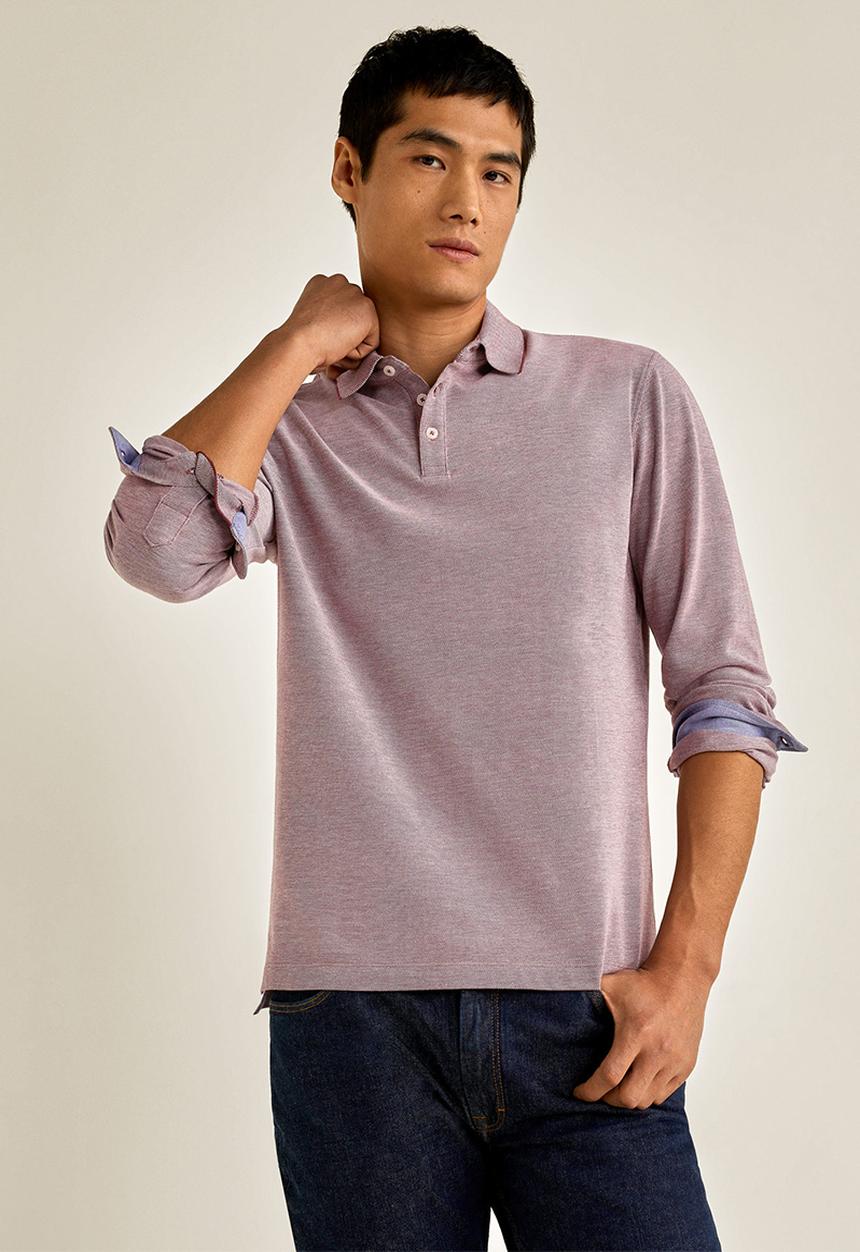 MANGO - Regat polo shirt - dark red