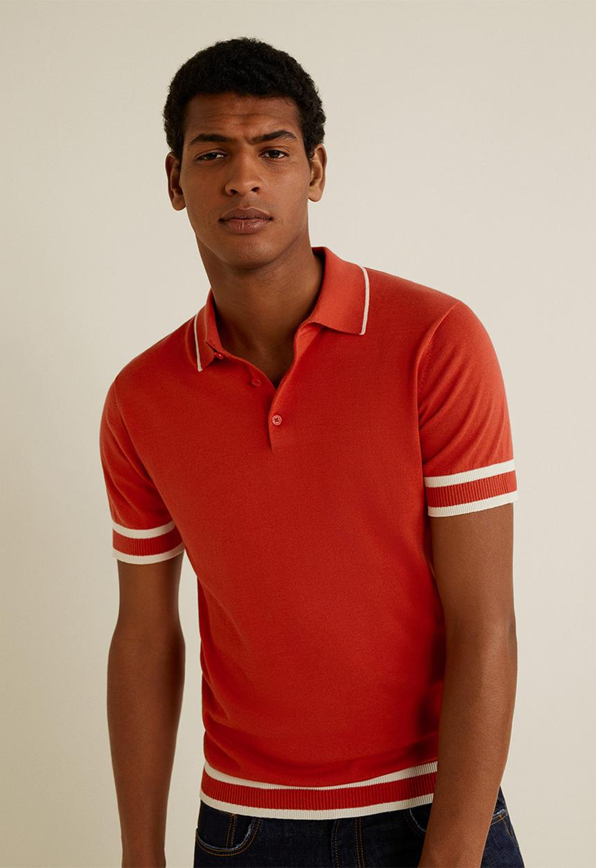 MANGO - Ecija polo shirt - bright red