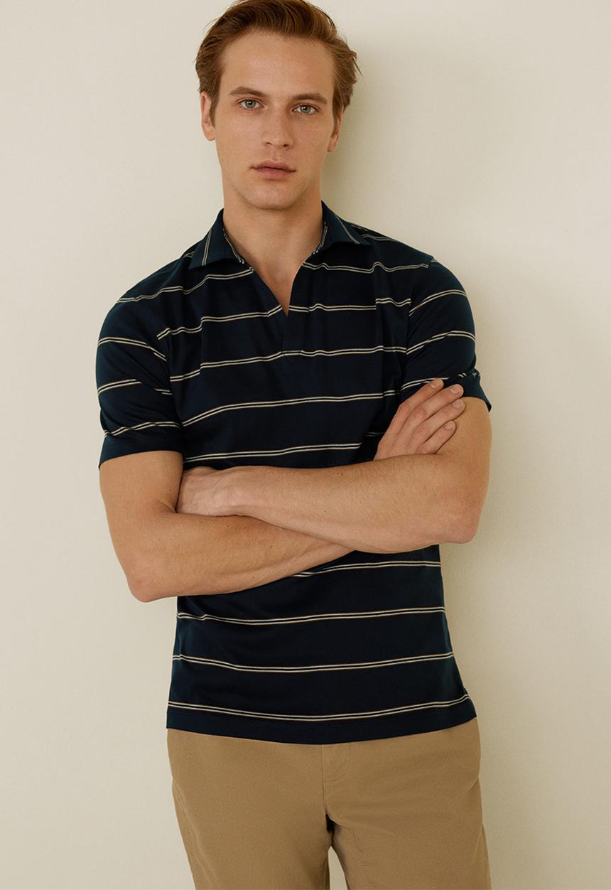 MANGO - Izimiro polo shirt - navy