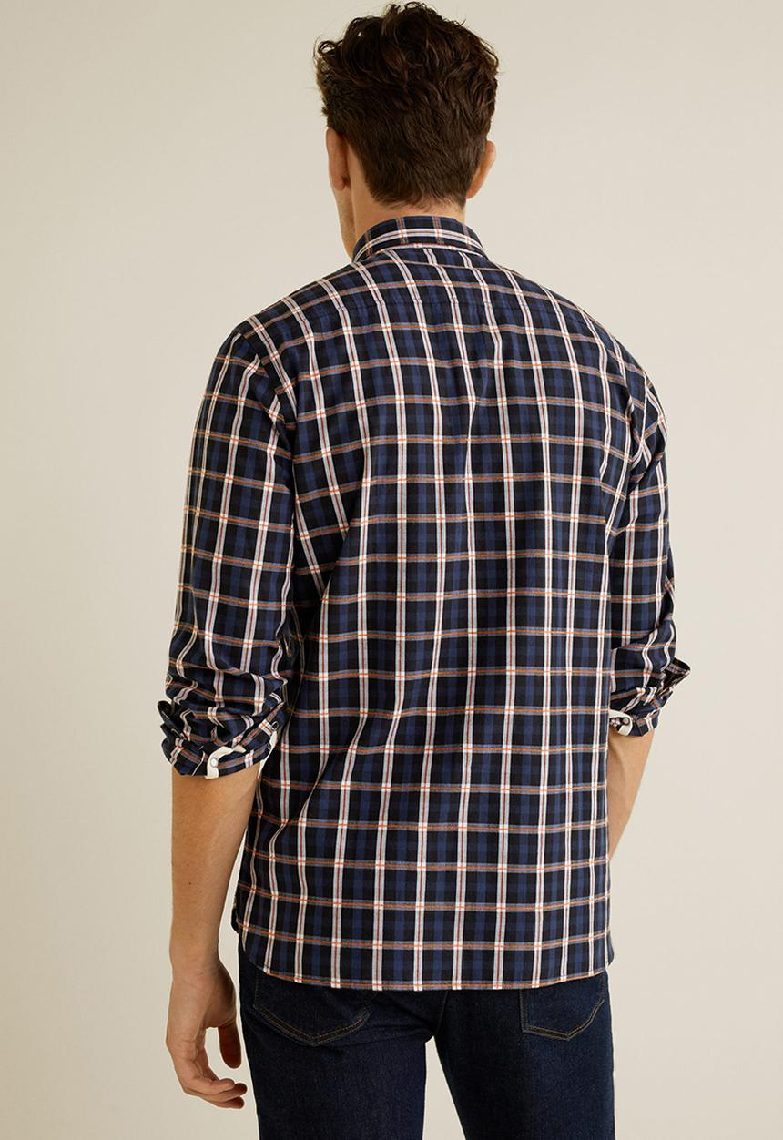 MANGO - Amelia shirt - navy