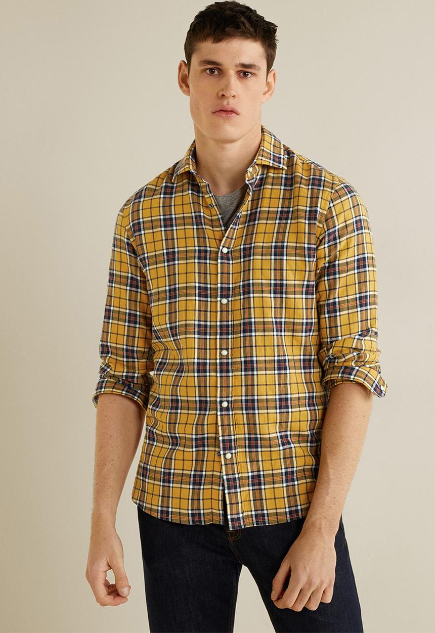 MANGO - Bianca shirt - yellow