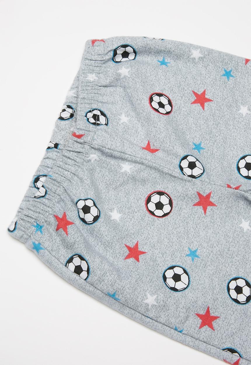 Pop Candy - Soccer balls fleece and flannel pyjamas - multi