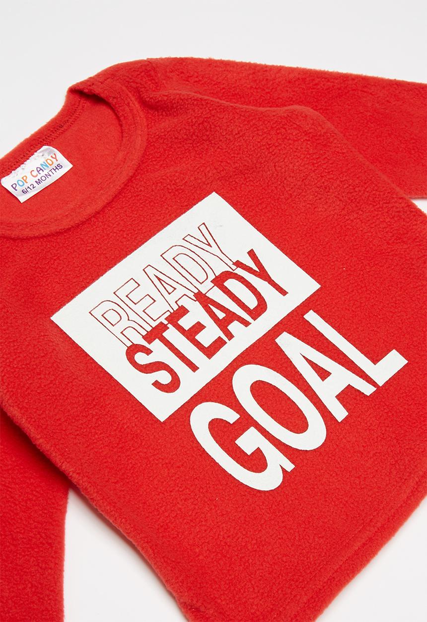 Pop Candy - Soccer balls fleece and flannel pyjamas - multi