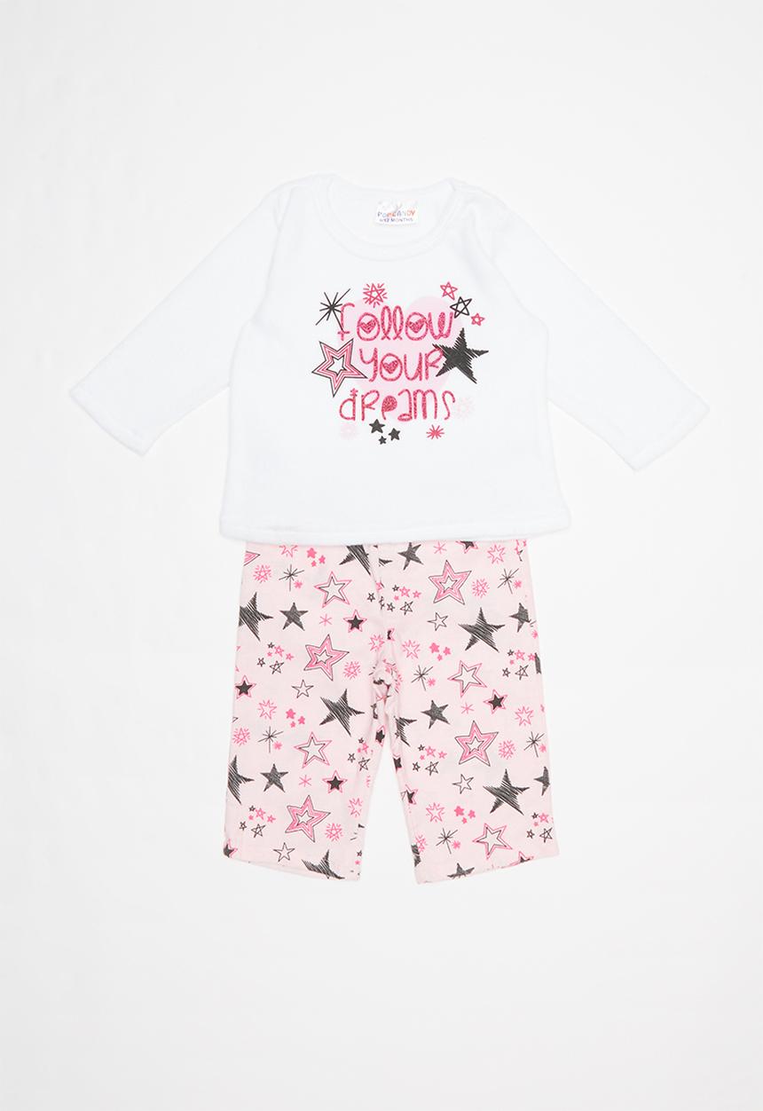 Pop Candy - Flannel fleece stars pajamas - multi