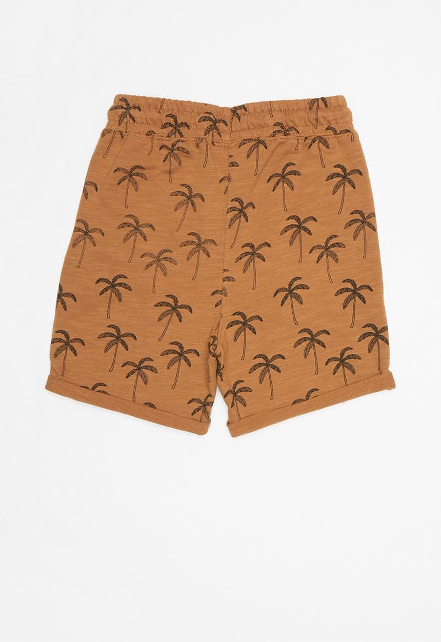 Cotton On - Henry slouch short - brown & black