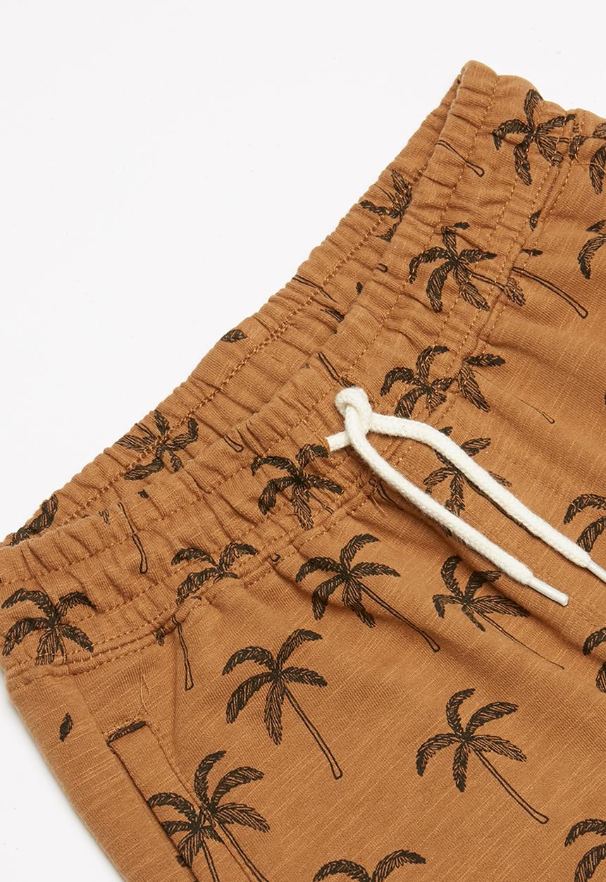 Cotton On - Henry slouch short - brown & black