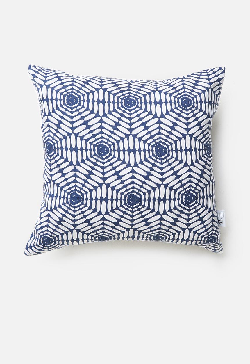 Sixth Floor - Geo cushion cover - navy