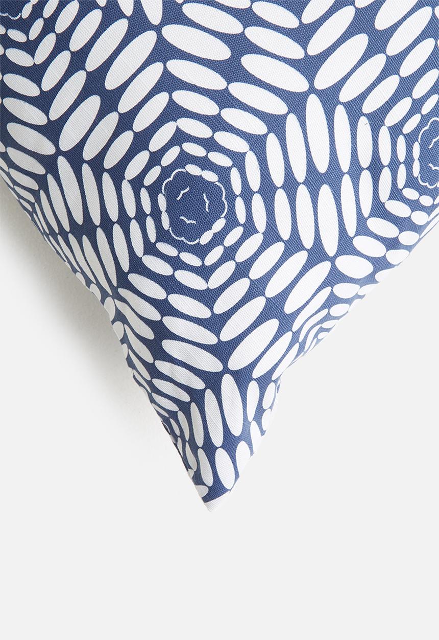 Sixth Floor - Geo cushion cover - navy