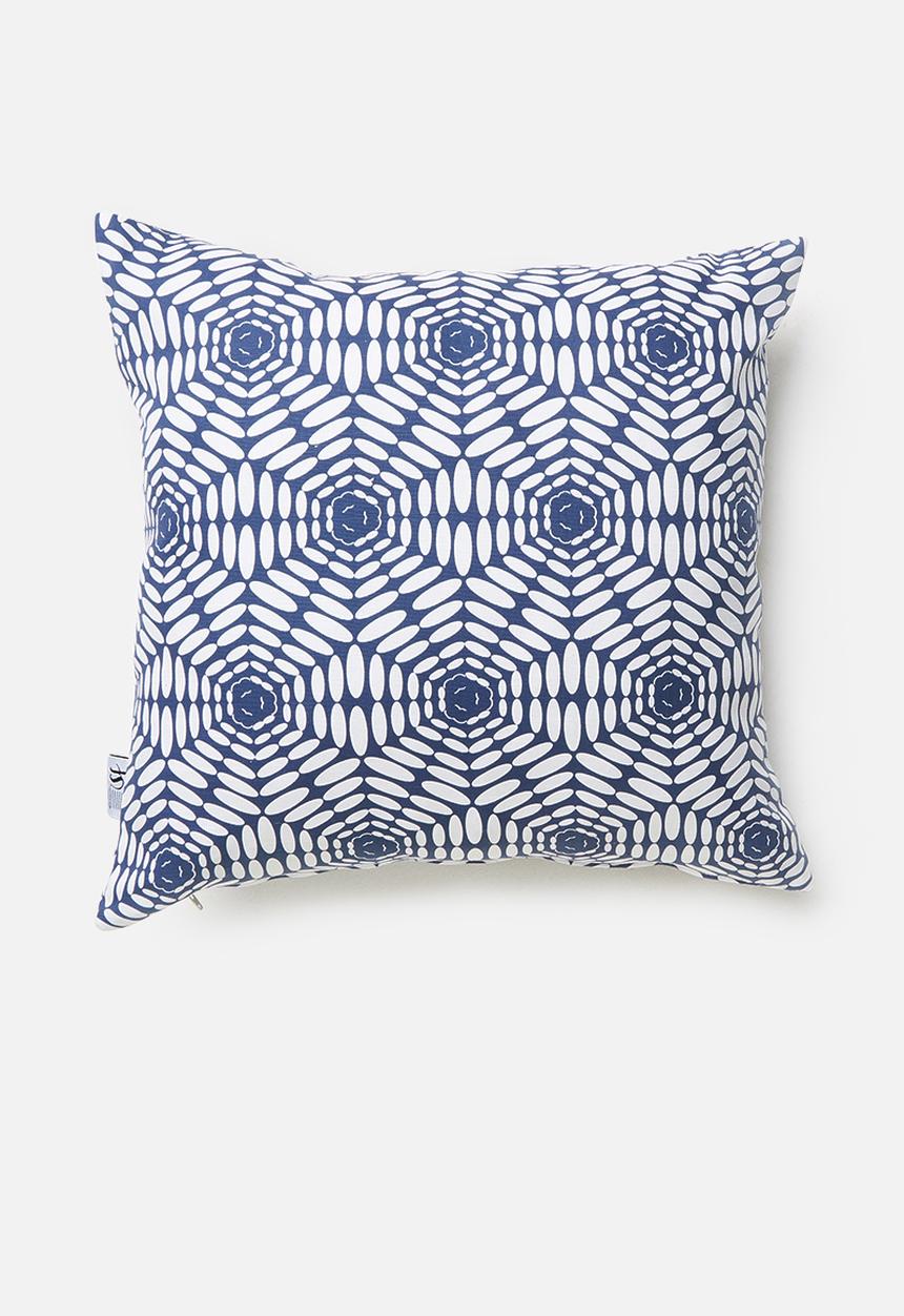 Sixth Floor - Geo cushion cover - navy