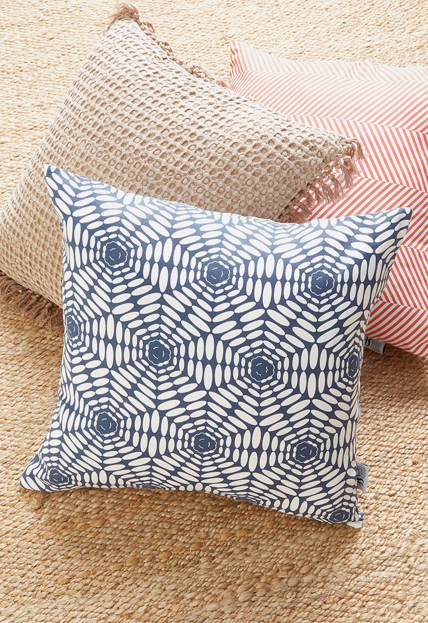 Sixth Floor - Geo cushion cover - navy