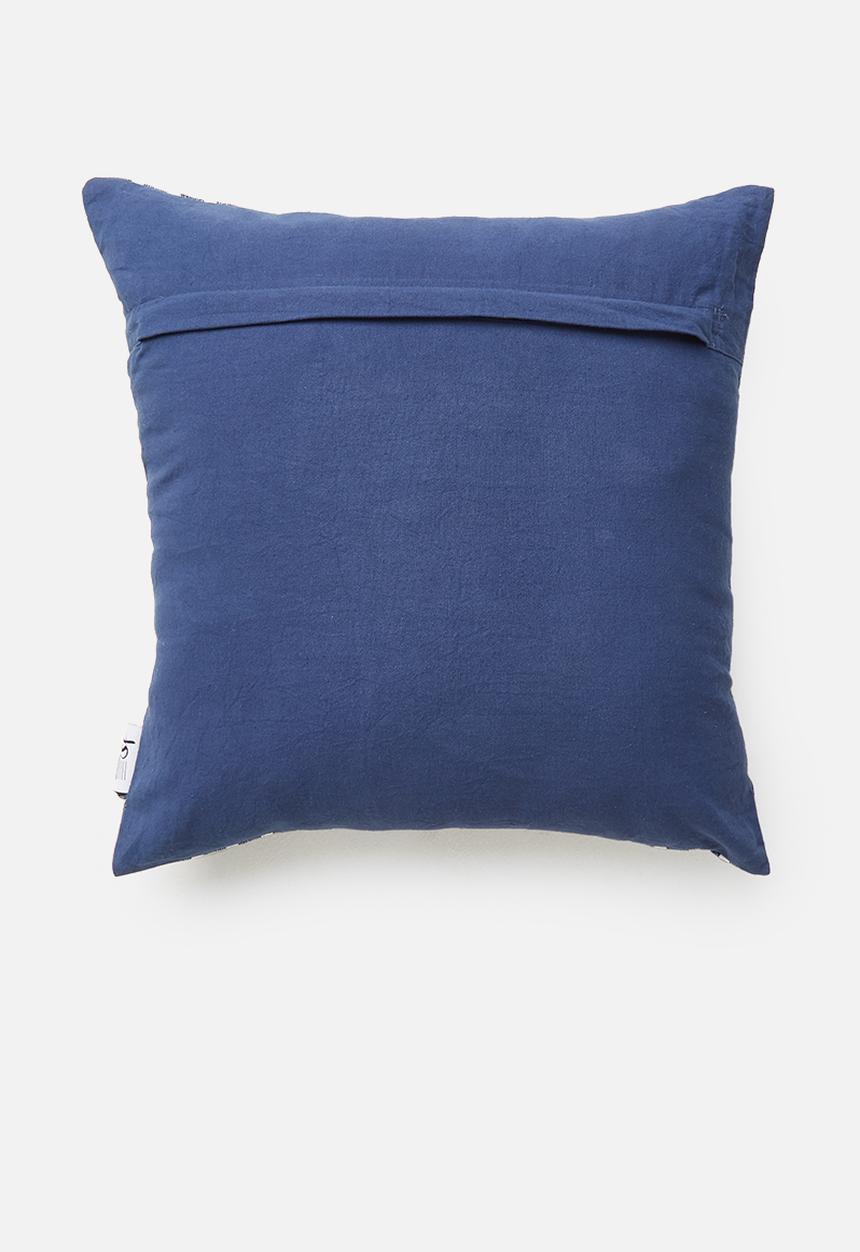 Sixth Floor - Madison woven cushion cover - blue